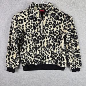 Rock & Roll Denim Girls Sherpa Fleece Pullover Sweatshirt S Ring Pull